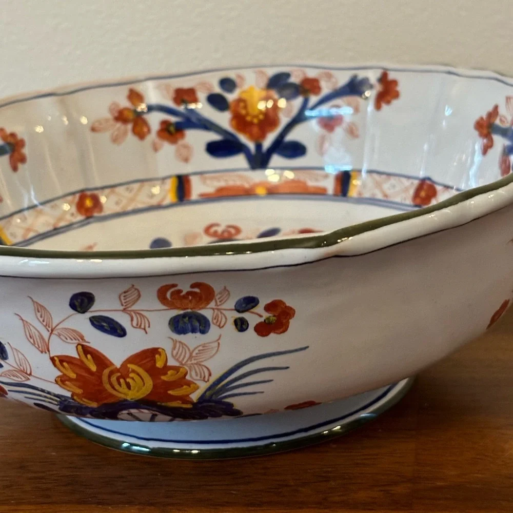 Tiffany & Co. Vintage Italian Hand Painted Ceramic Bowl